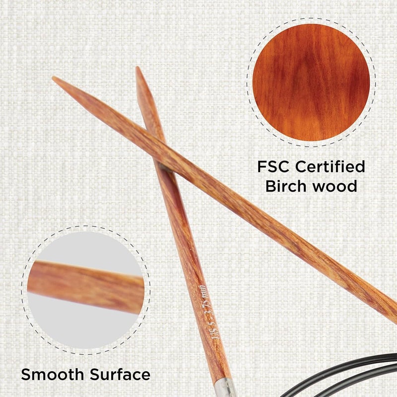 Knit Pro Dreamz Fixed Circular Needles 24" (60cm) | US Size 5 (3.75mm) - Image 2